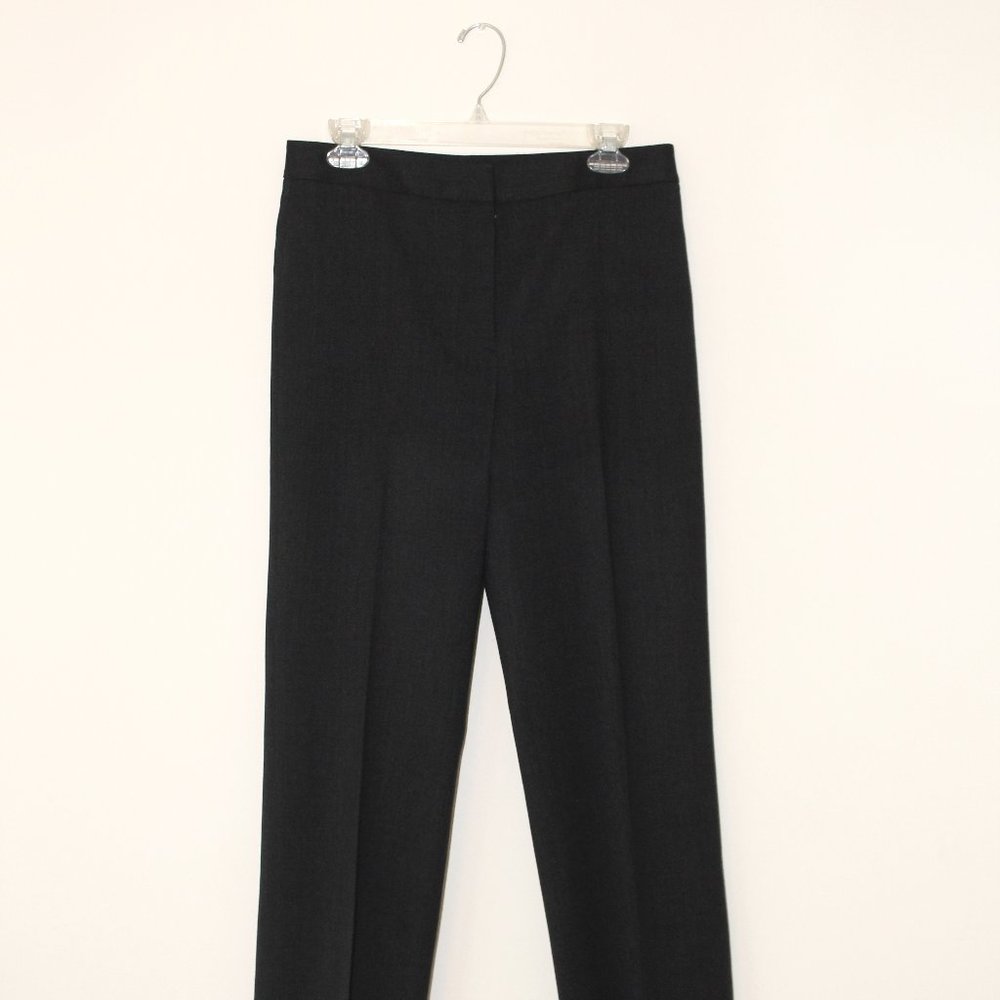 Vintage Wide Leg Dress Pants - Navy Blue